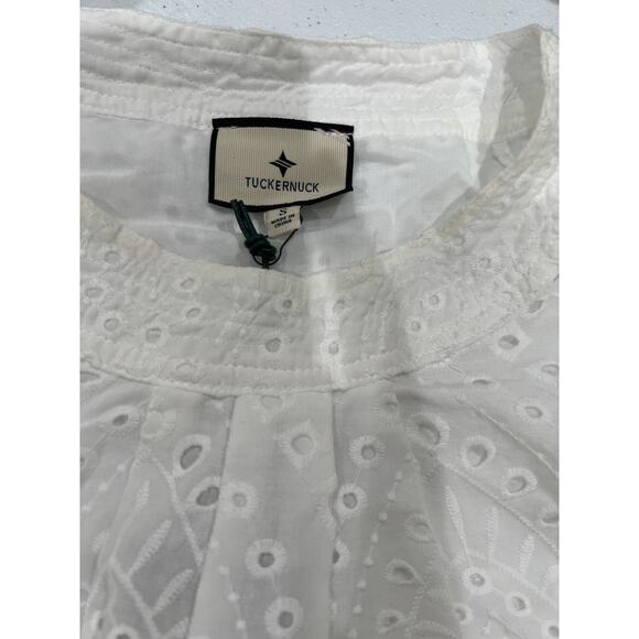 TUCKERNUCK White Eyelet Fontalina Blouse NWT Size Small - Picture 11 of 11